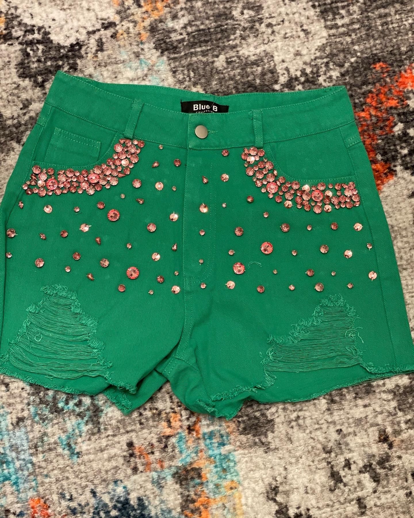 Rhinestone shorts