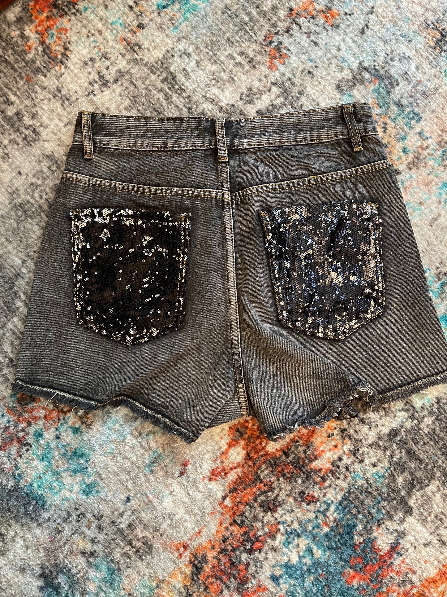 Sequin shorts