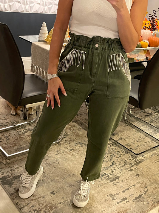 All the fringe jeans