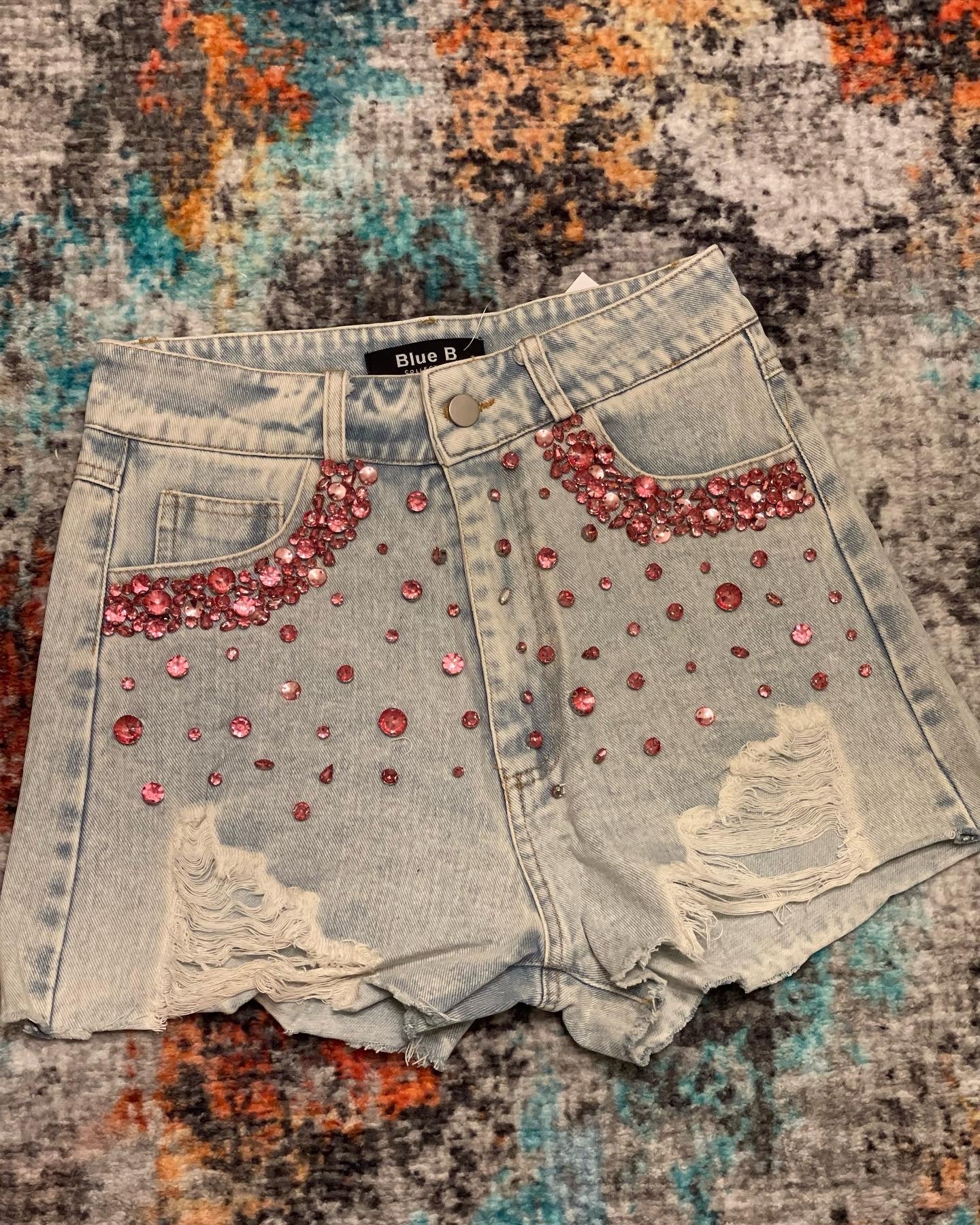 Rhinestone shorts