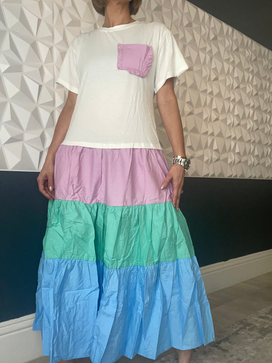 Tshirt pastel dress