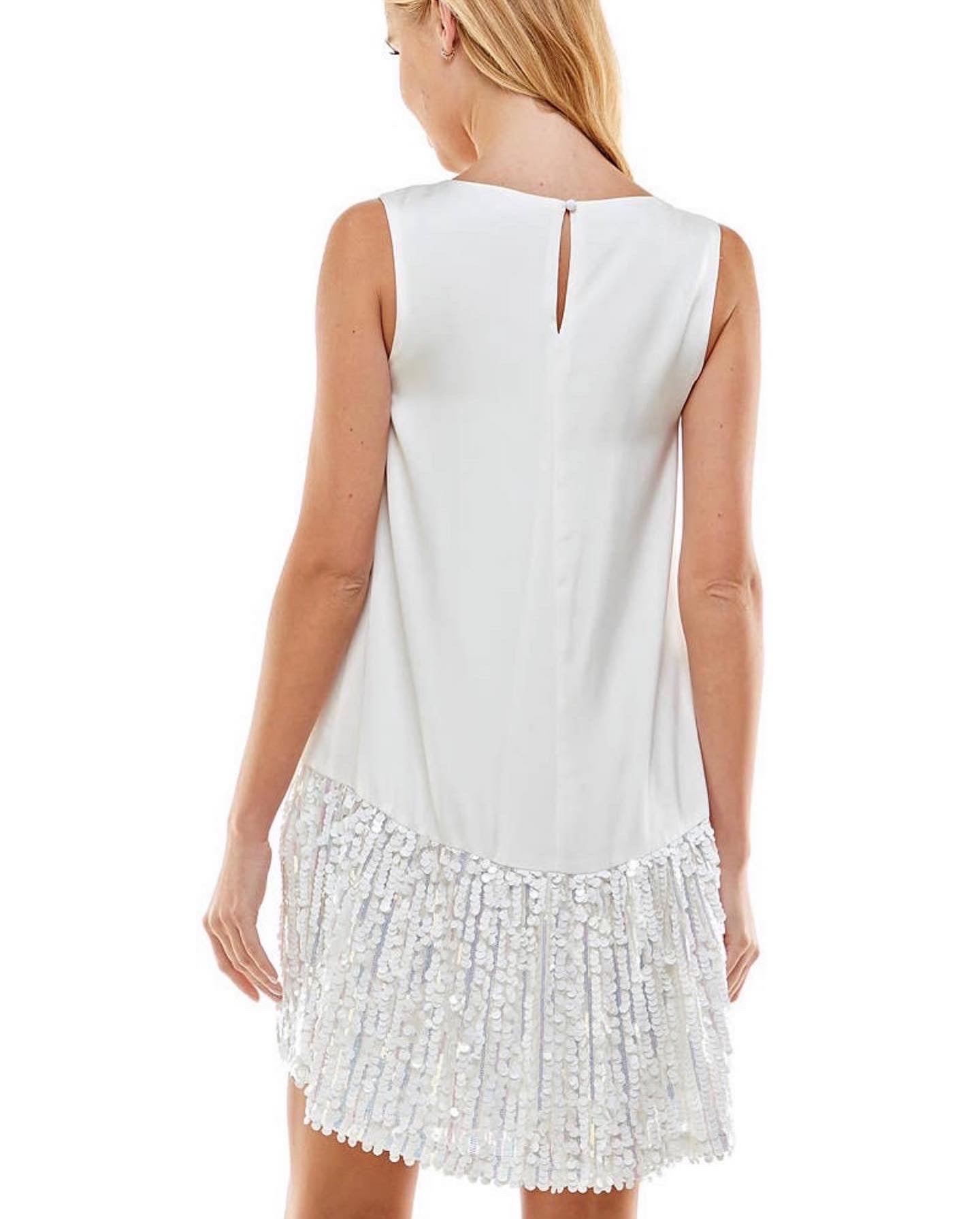 Sequin trim dress