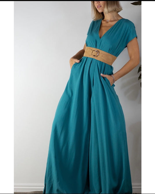 Green Wide leg jumpsuit
