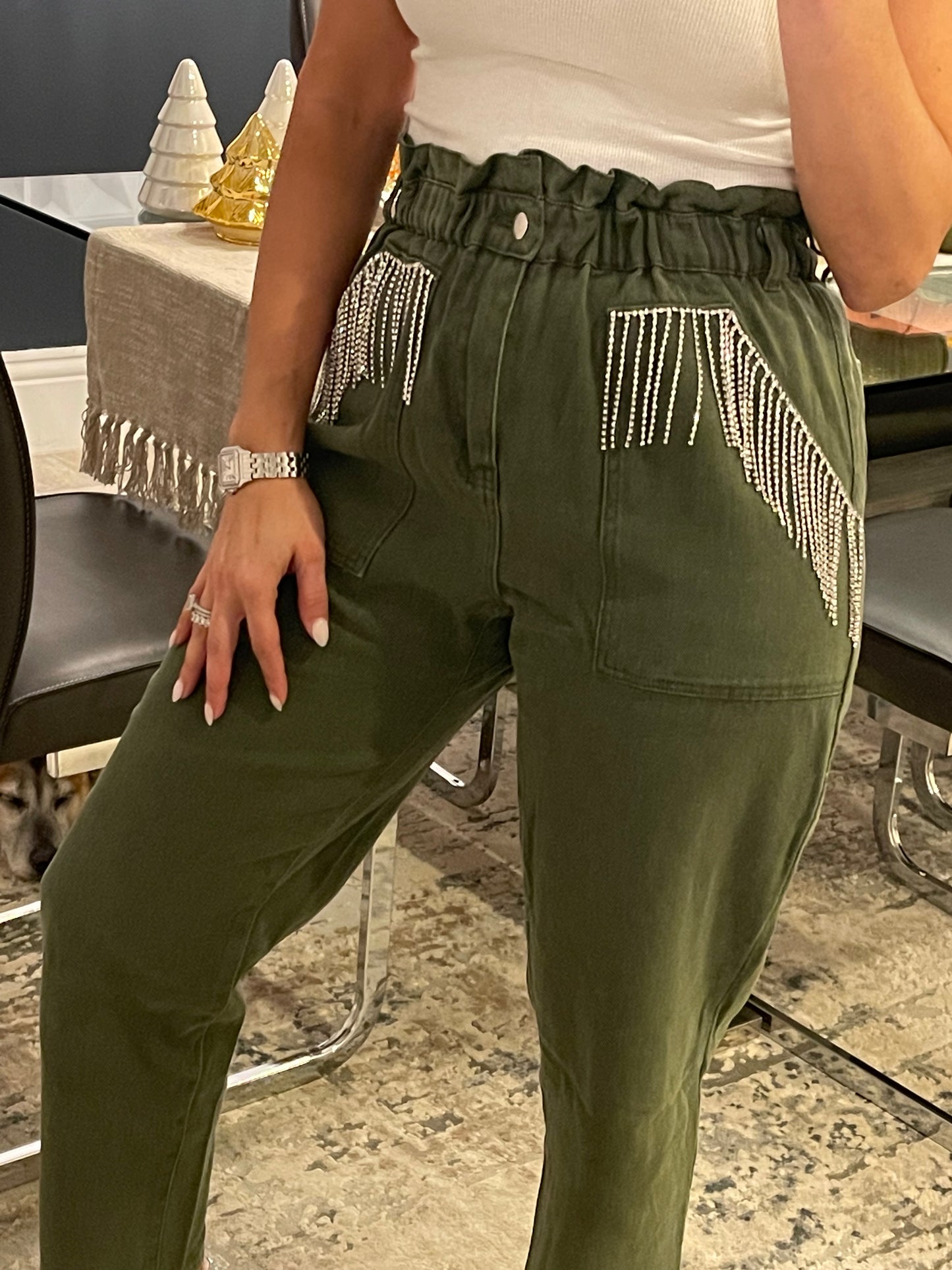 All the fringe jeans