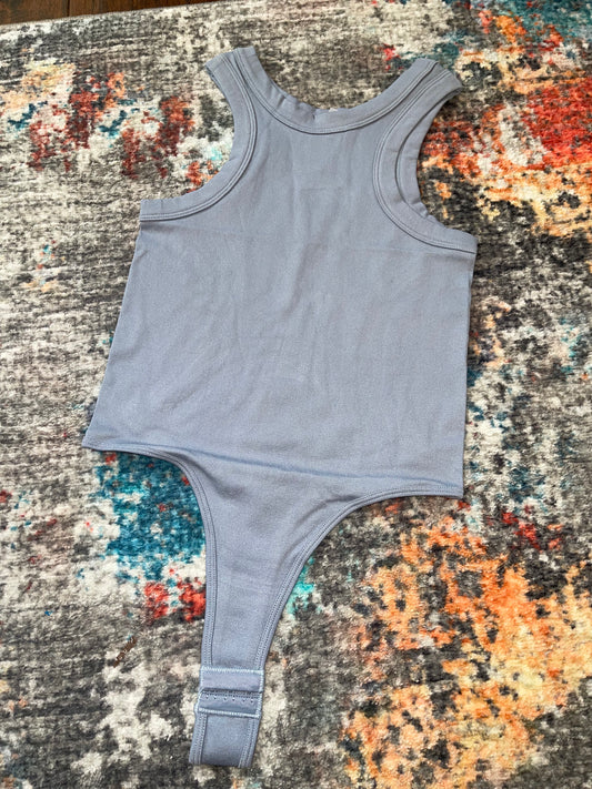 Blue bodysuit