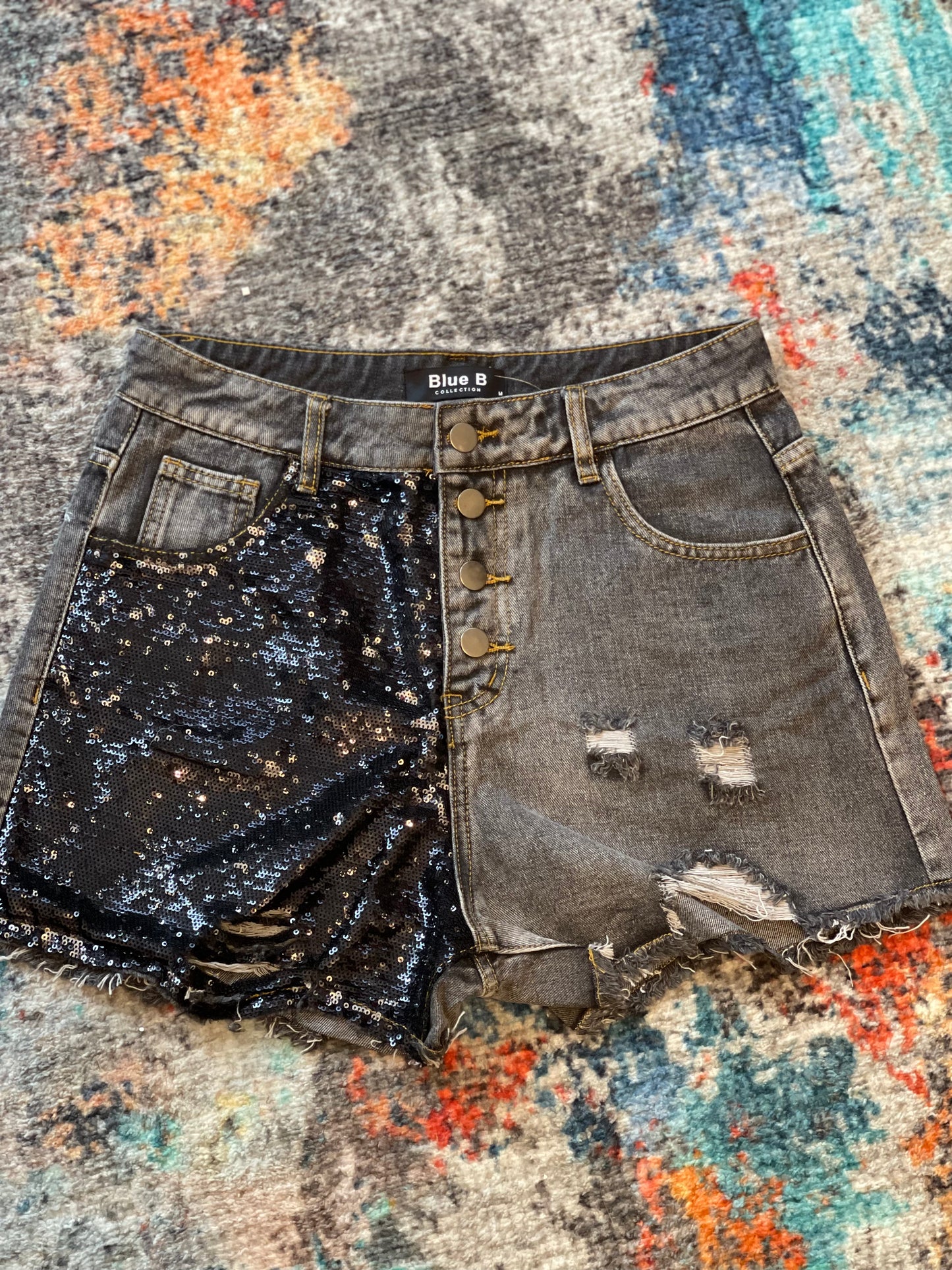 Sequin shorts